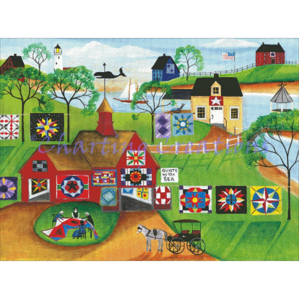 (image for) By The Sea Red Barn Quilt Makers